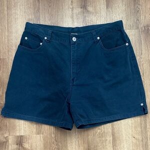 Vintage Bill Blass 100% Cotton Navy Shorts‎